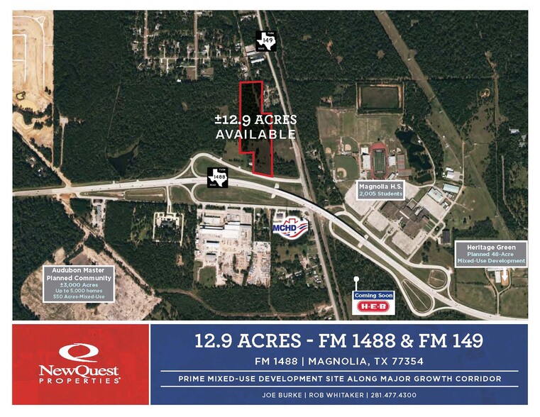 FM 1488 Rd, Magnolia, TX for sale - Aerial - Image 1 of 1