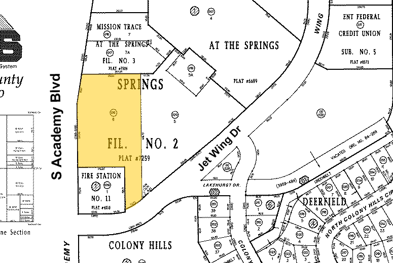 3175 Jet Wing Dr, Colorado Springs, CO for rent - Plat Map - Image 2 of 12