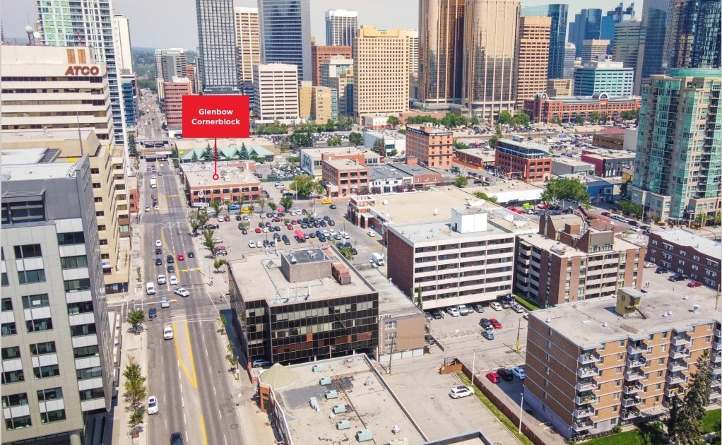 838 11 Av SW, Calgary, AB to rent Aerial- Image 1 of 1