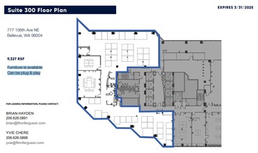 777 108th Ave NE, Bellevue, WA for rent Floor Plan- Image 1 of 1