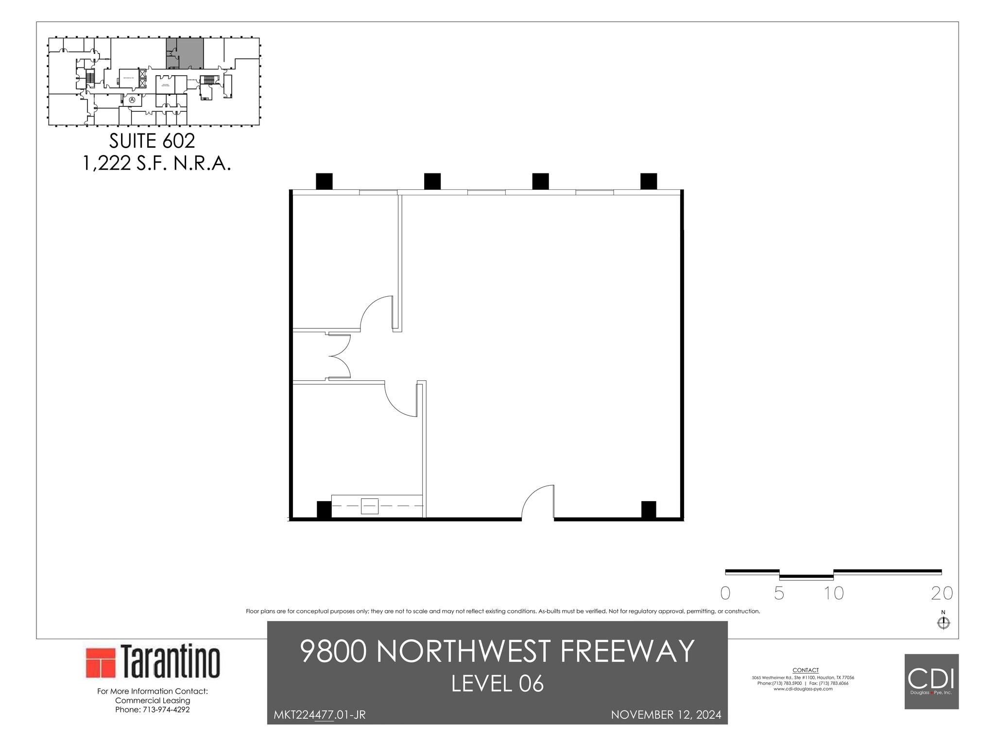 9800 Northwest Fwy, Houston, TX to rent Site Plan- Image 1 of 1