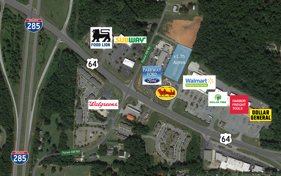 94 W Hwy-64, Lexington, NC for sale - Aerial - Image 1 of 1