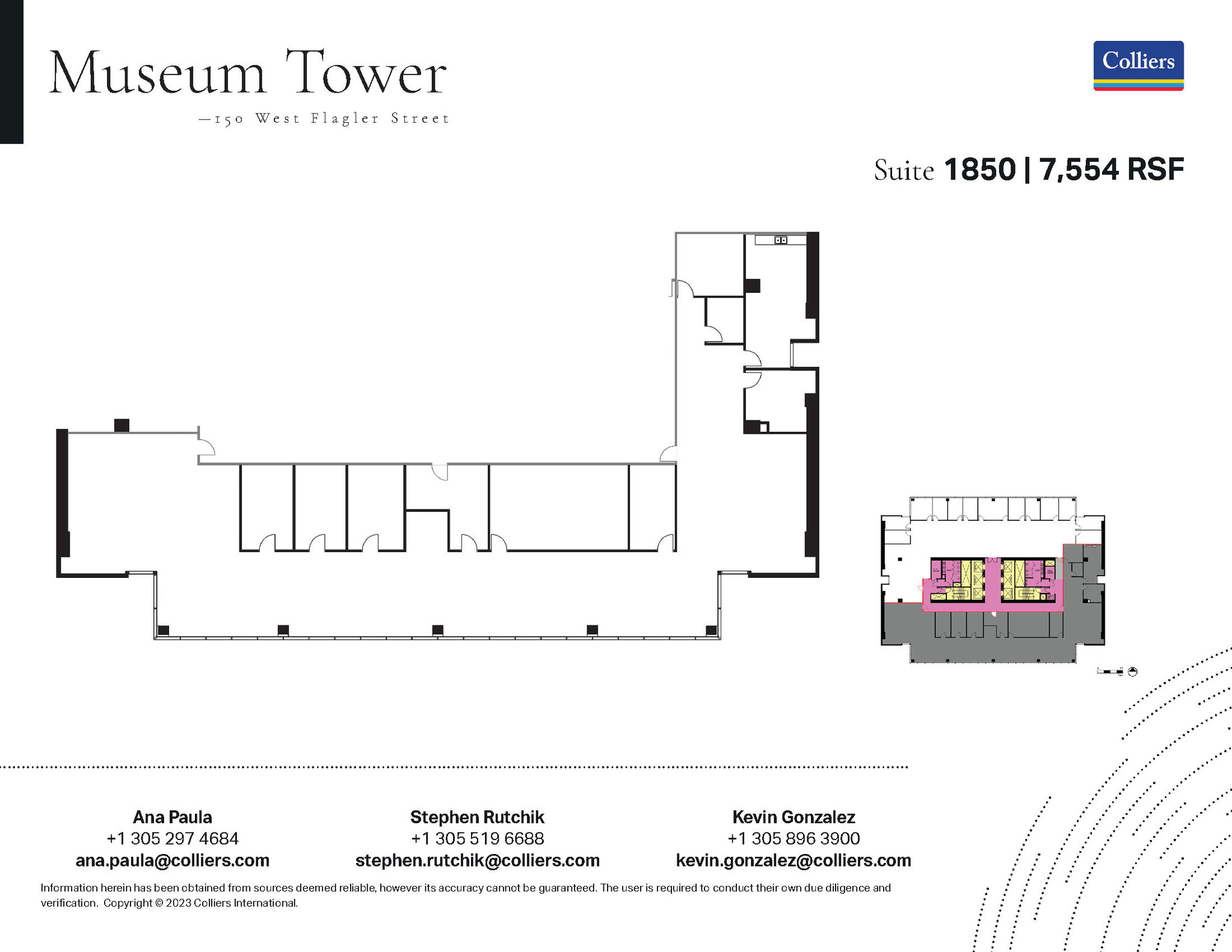 150 W Flagler St, Miami, FL for rent Floor Plan- Image 1 of 1