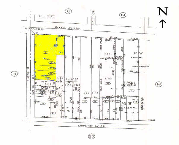 7100 Euclid Ave, Cleveland, OH for rent - Plat Map - Image 2 of 10