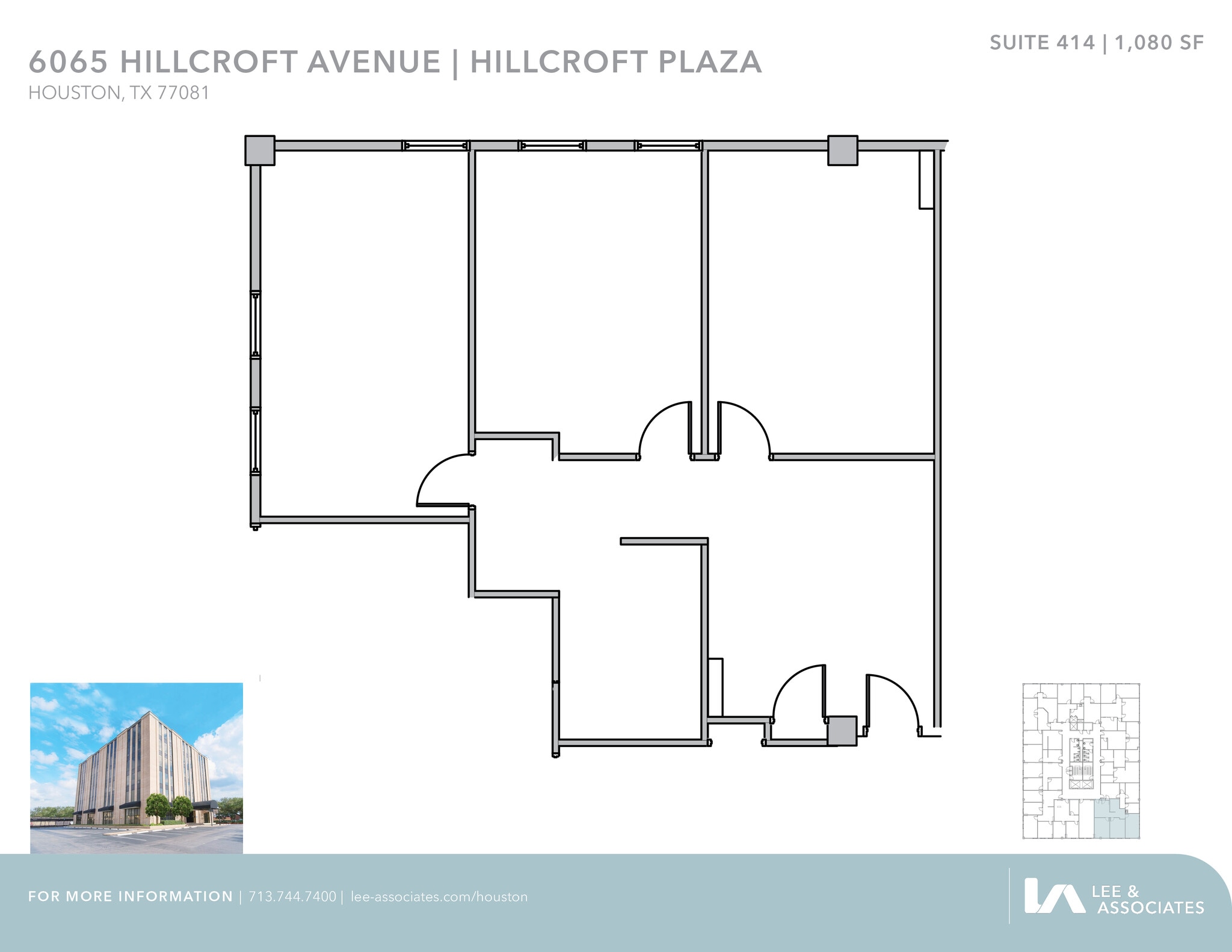 6065 Hillcroft Ave, Houston, TX to rent Floor Plan- Image 1 of 1