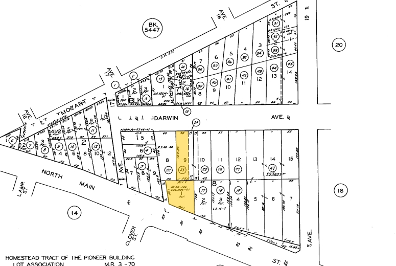 1815 N Main St, Los Angeles, CA for sale - Plat Map - Image 2 of 2