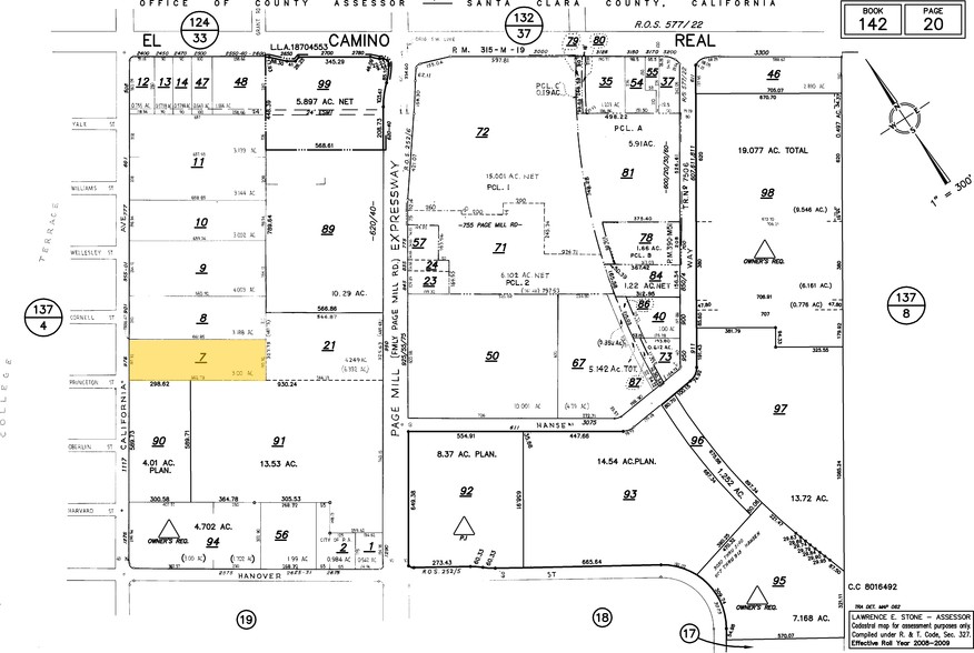 975 S California Ave, Palo Alto, CA for rent - Plat Map - Image 2 of 6