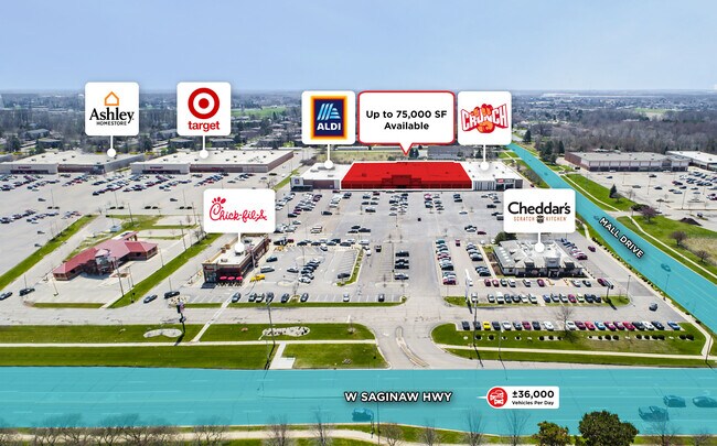 More details for 5421-5451 W Saginaw Hwy, Lansing, MI - Retail to Rent