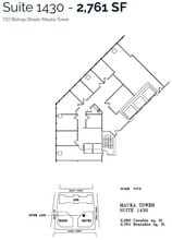 733 Bishop St, Honolulu, HI to rent Floor Plan- Image 1 of 1