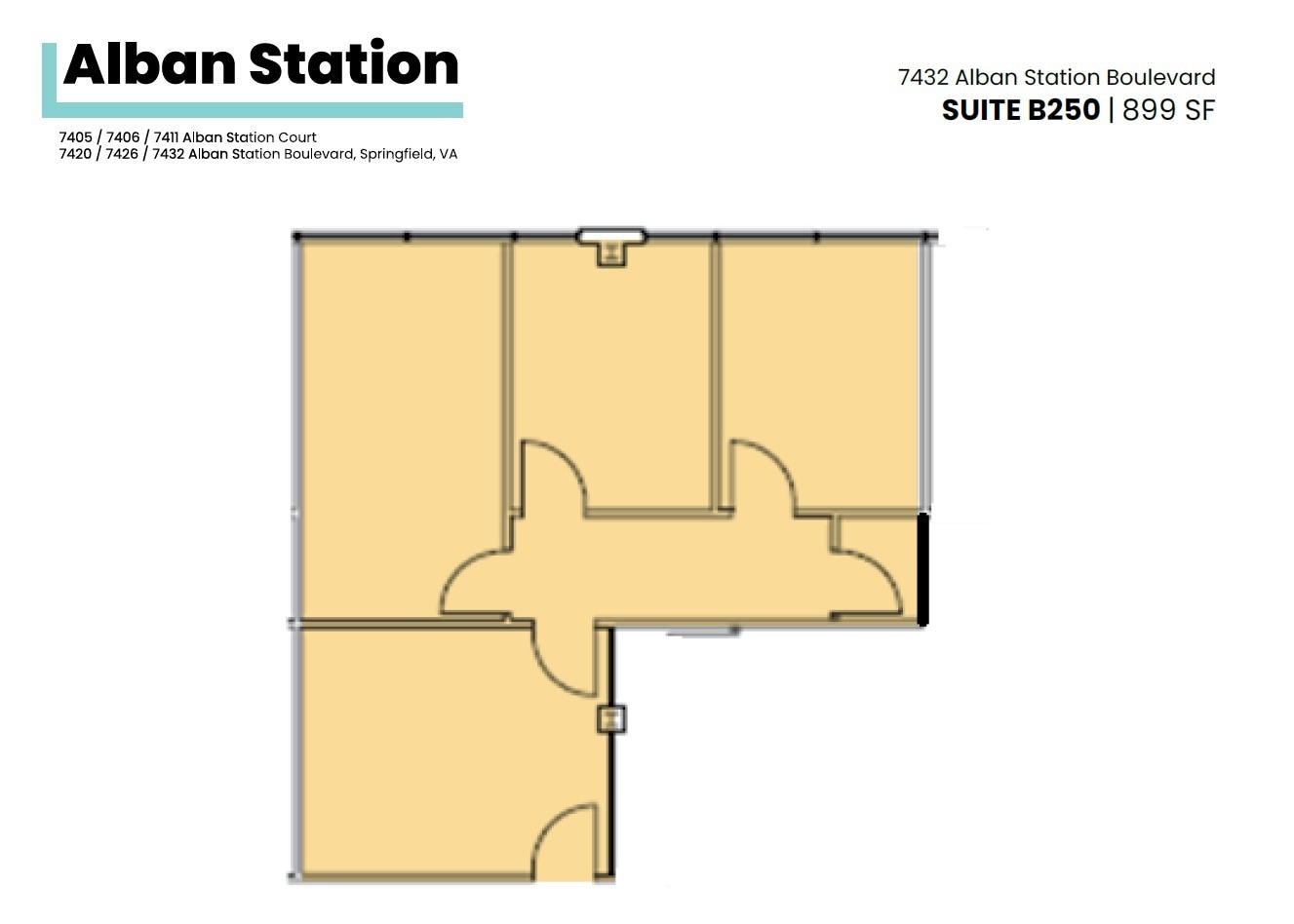 7426-7432 Alban Station Blvd, Springfield, VA to rent Floor Plan- Image 1 of 1
