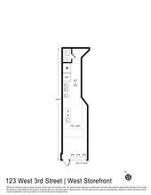 123 W Third St, New York, NY for rent Floor Plan- Image 1 of 6