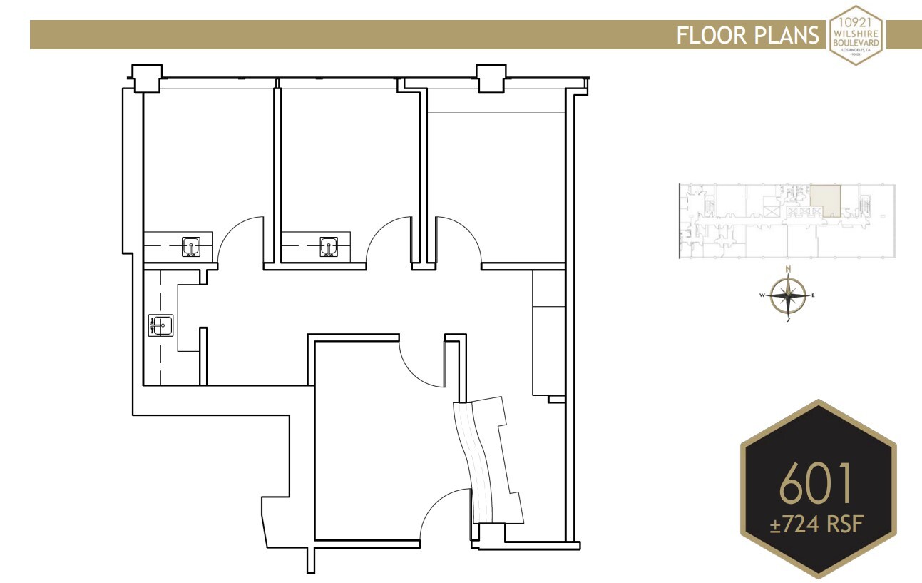 10921 Wilshire Blvd, Los Angeles, CA for rent Floor Plan- Image 1 of 1