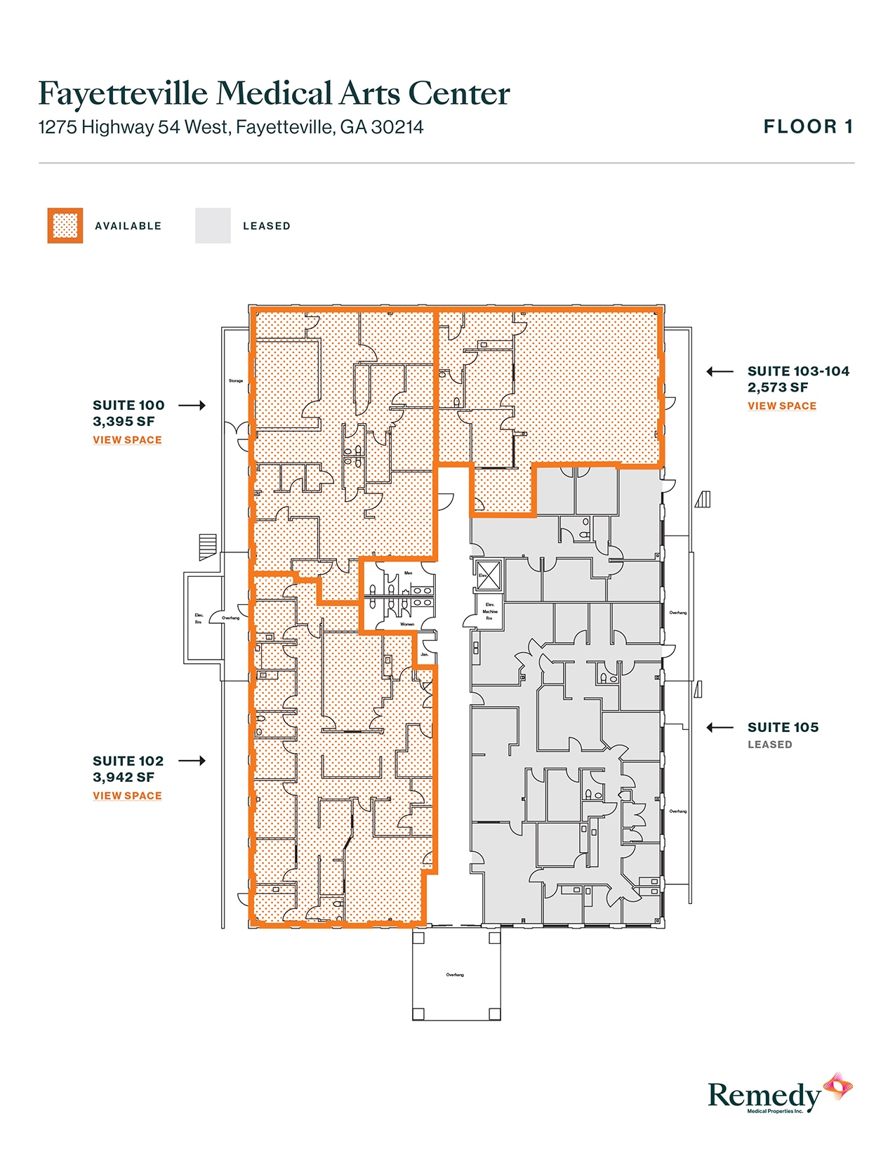 1275 Highway 54 W, Fayetteville, GA for rent Floor Plan- Image 1 of 1