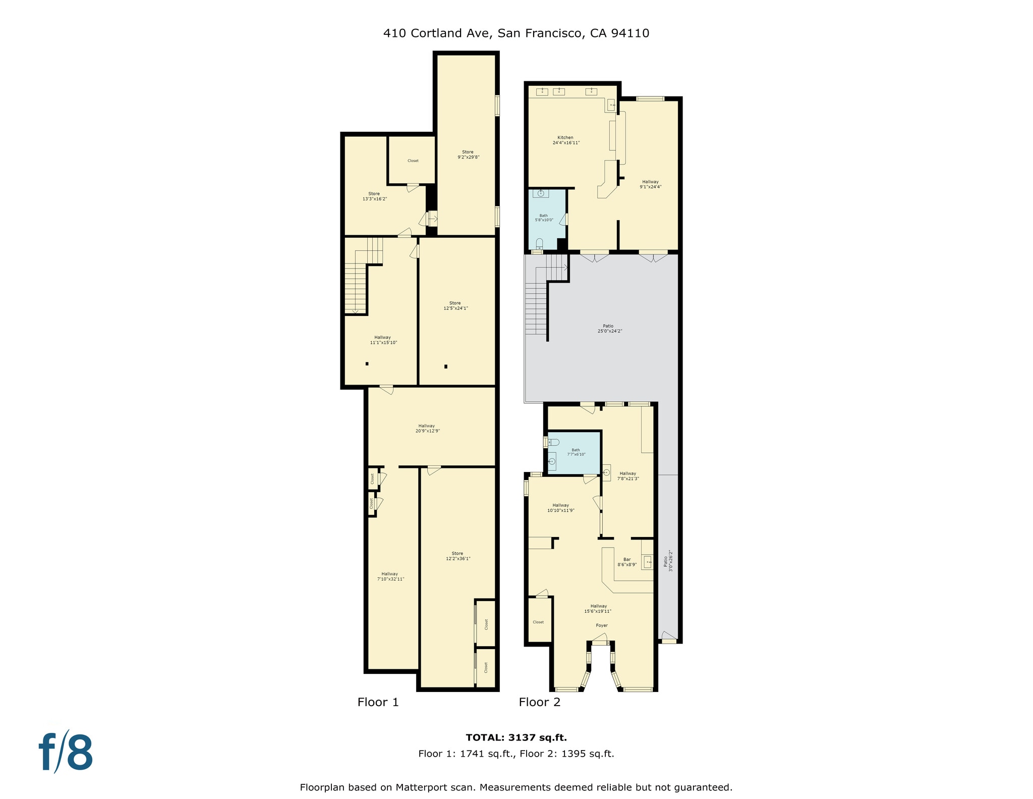 408-412 Cortland Ave, San Francisco, CA to rent Site Plan- Image 1 of 50