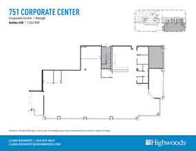 701 Corporate Center Dr, Raleigh, NC for rent Floor Plan- Image 2 of 2