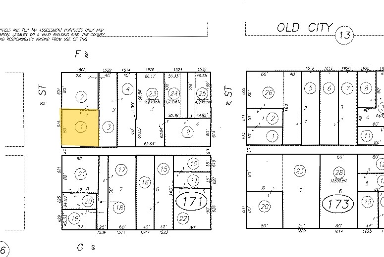 615 16th St, Sacramento, CA for rent - Plat Map - Image 3 of 3