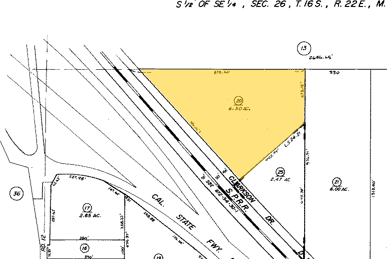 39400 Clarkson Dr, Kingsburg, CA for sale - Plat Map - Image 1 of 1