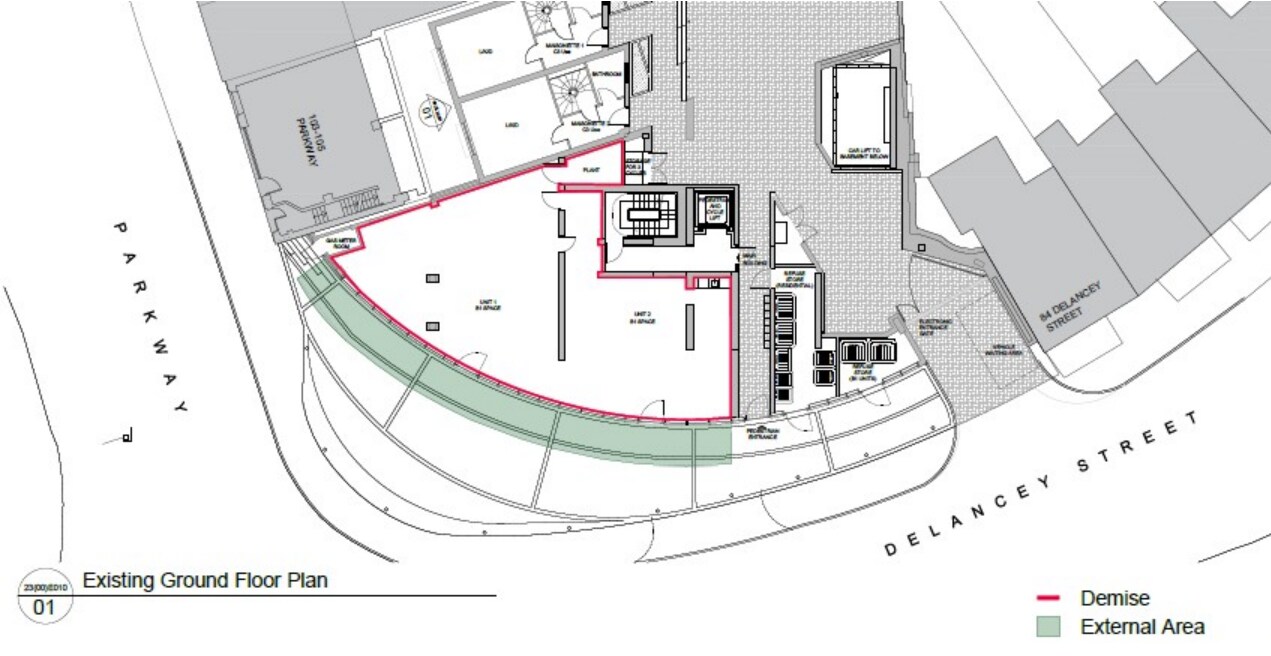 86-88 Delancey St, London to rent Floor Plan- Image 1 of 1