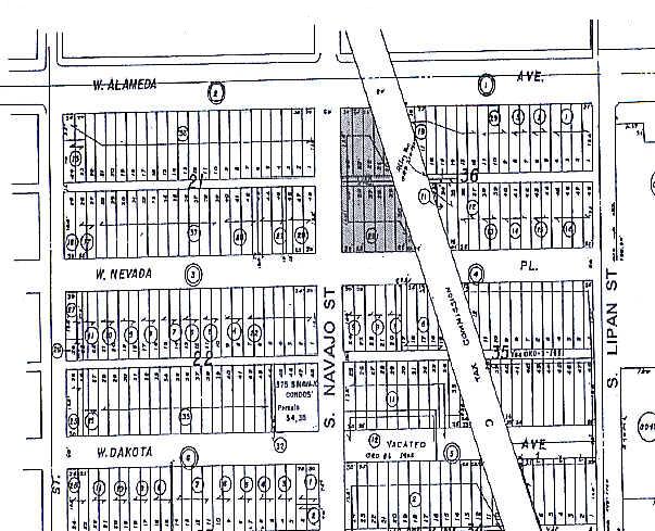 1298 W Alameda Ave, Denver, CO for sale - Plat Map - Image 1 of 1