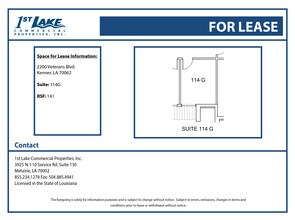 2200 Veterans Memorial Blvd, Kenner, LA for rent Floor Plan- Image 1 of 1