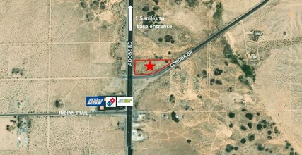 Adobe Rd, Twentynine Palms, CA - aerial  map view