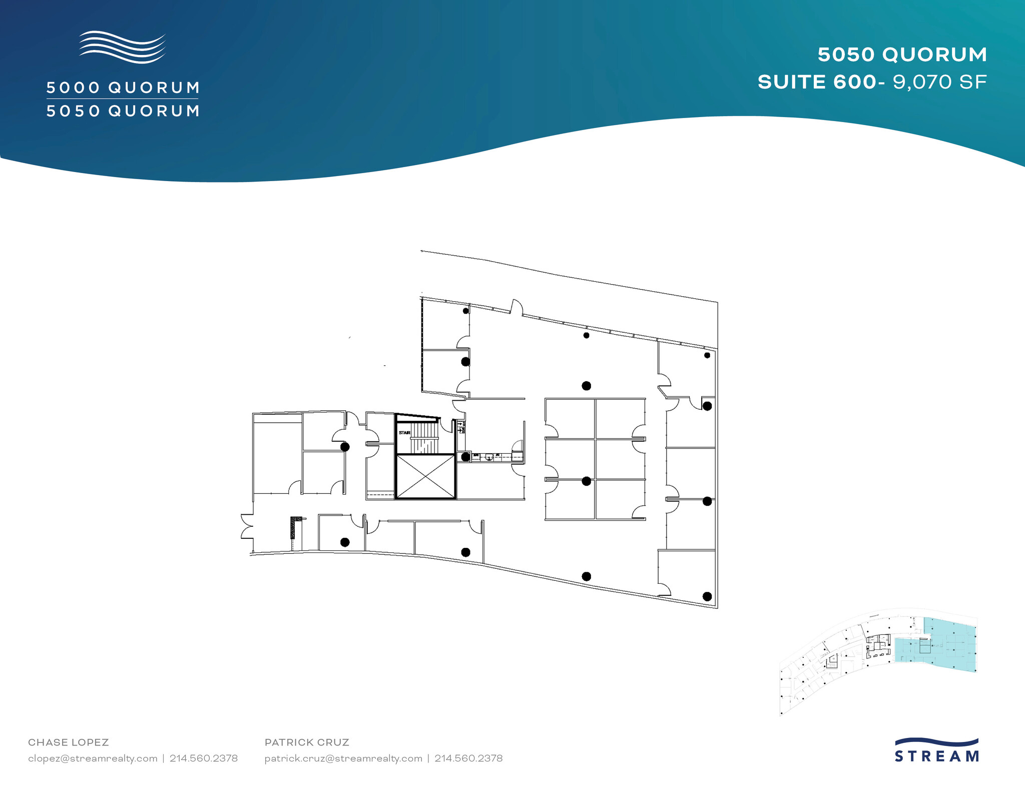 5050 Quorum Dr, Dallas, TX for rent Floor Plan- Image 1 of 2