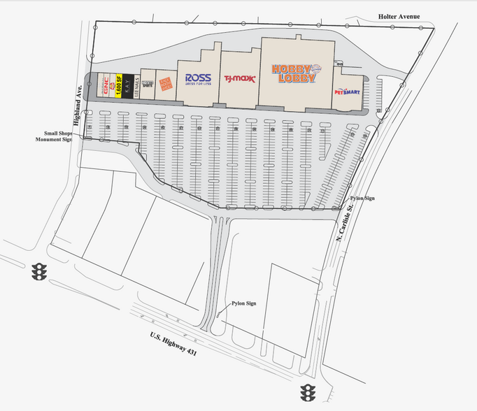 7360 US Highway 431, Albertville, AL for rent - Site Plan - Image 2 of 4