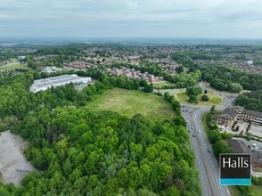 Priorslee roundabout, Telford, SHR - Aerial map view