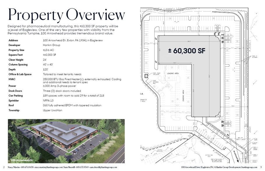 100 Arrowhead Dr, Exton, PA for rent - Site Plan - Image 3 of 3