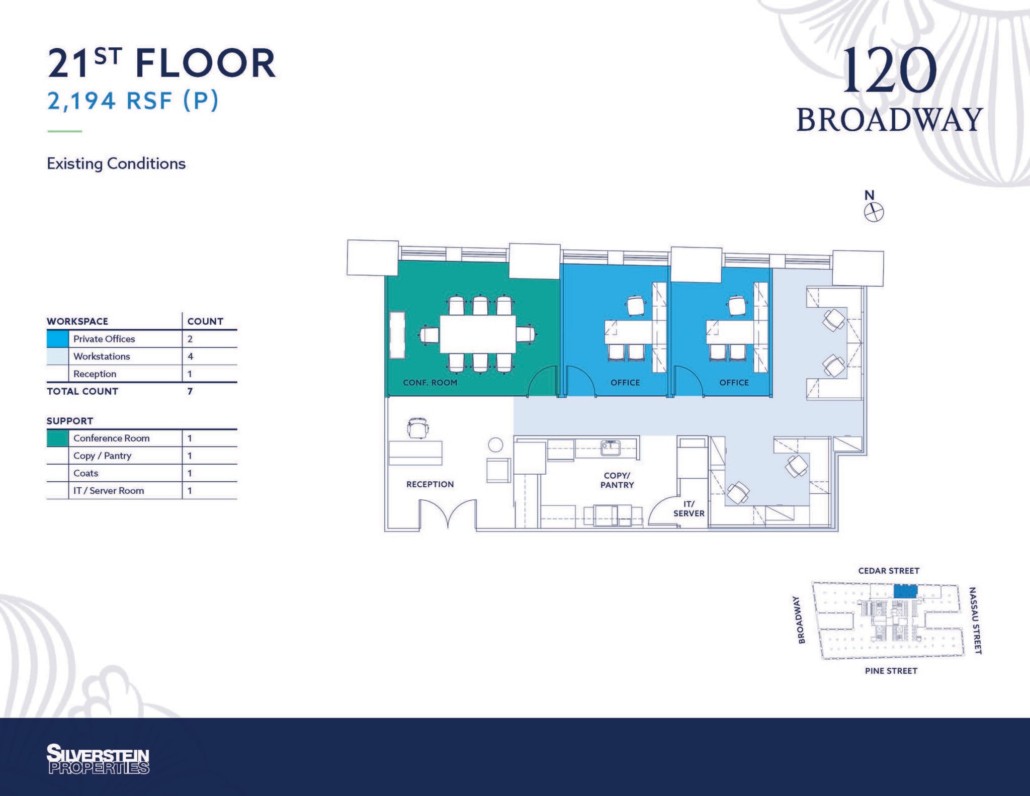 120 Broadway, New York, NY to rent Floor Plan- Image 1 of 3