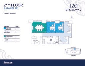 120 Broadway, New York, NY to rent Floor Plan- Image 1 of 3