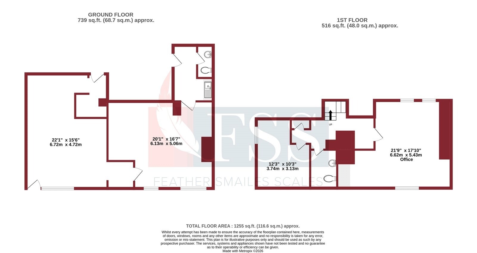 22 High Skellgate, Ripon to rent Floor Plan- Image 1 of 12