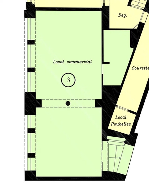 Retail in Paris to rent - Floor Plan - Image 2 of 3
