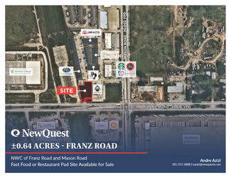 More details for NWQ of Franz Rd and Mason rd, Katy, TX - Land for Sale