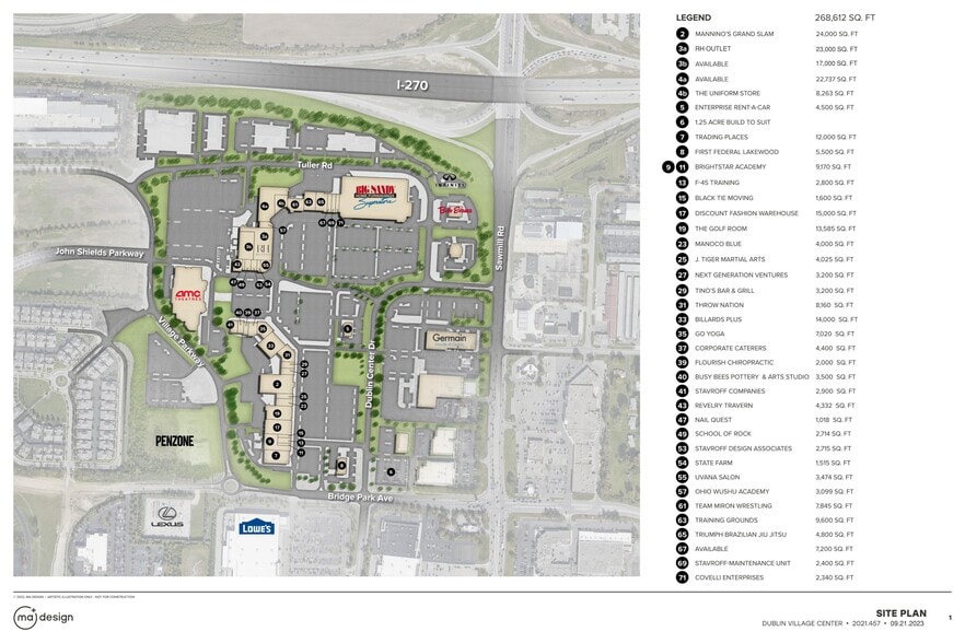 6561-6815 Dublin Center Dr, Dublin, OH for rent - Site Plan - Image 1 of 13