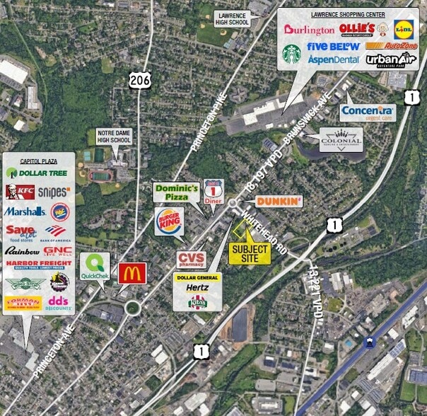 669 Whitehead Rd, Lawrence Township, NJ to rent - Aerial - Image 2 of 2