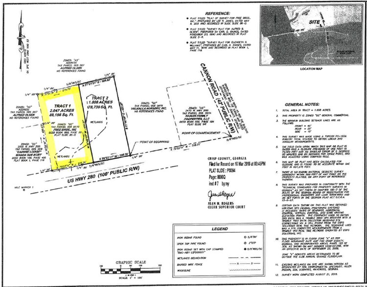 US Hwy 280, Cordele, GA for sale - Plat Map - Image 2 of 2