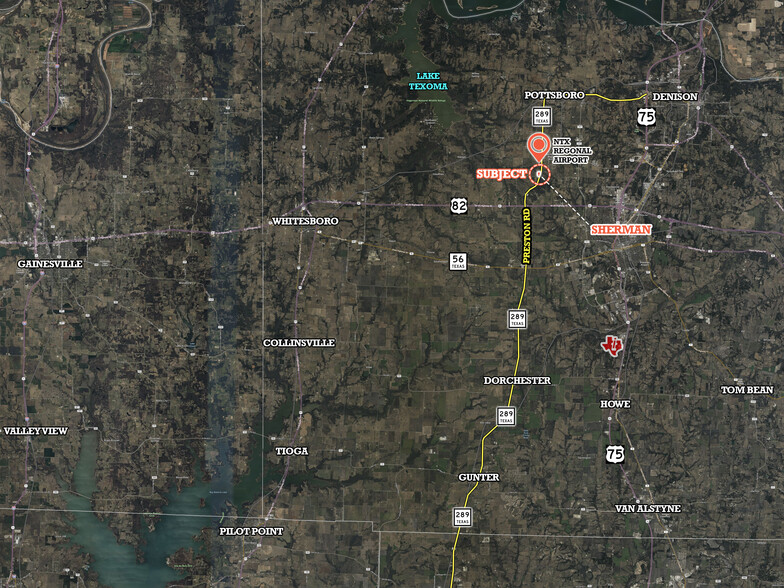 NWC Preston Road & Plainview Road, Sherman, TX for sale - Aerial - Image 2 of 3