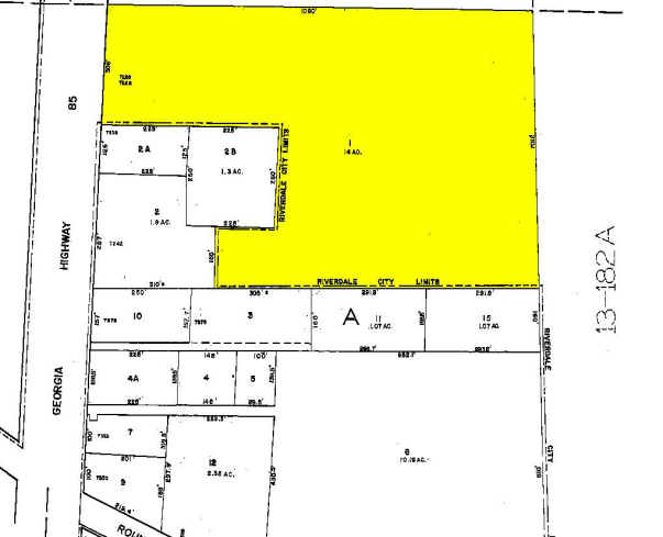 7228 Hwy 85, Jonesboro, GA for rent - Plat Map - Image 2 of 6