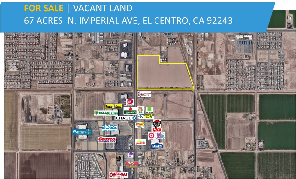 2365 N Imperial Ave, El Centro, CA for sale - Aerial - Image 1 of 1