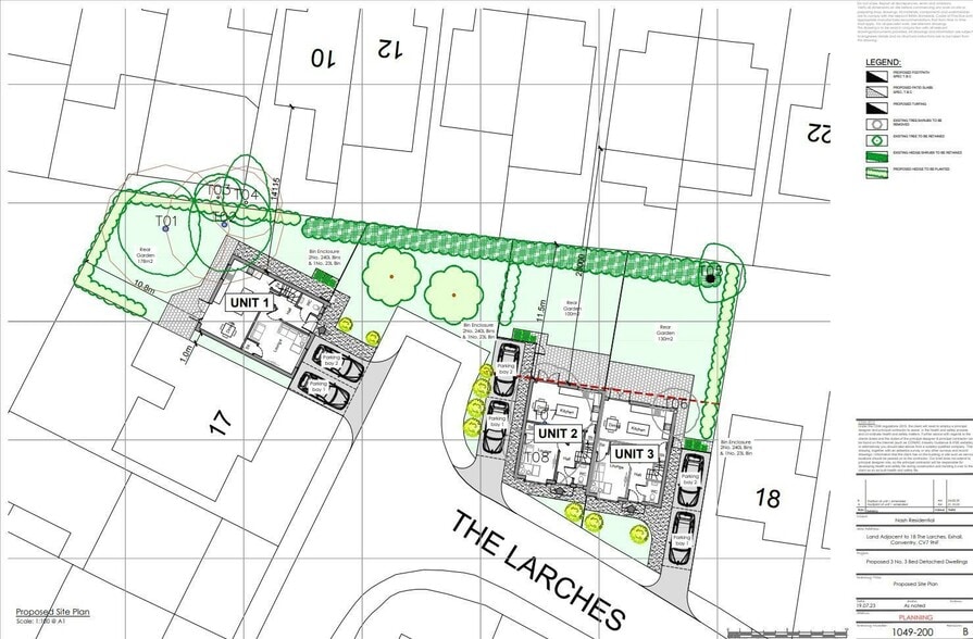 18 The Larches, Exhall, Coventry, CV7 9NF Rd, Exhall for sale - Site Plan - Image 3 of 5
