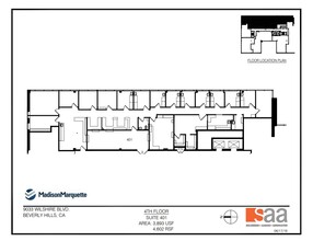 9033 Wilshire Blvd, Beverly Hills, CA for rent Floor Plan- Image 1 of 1