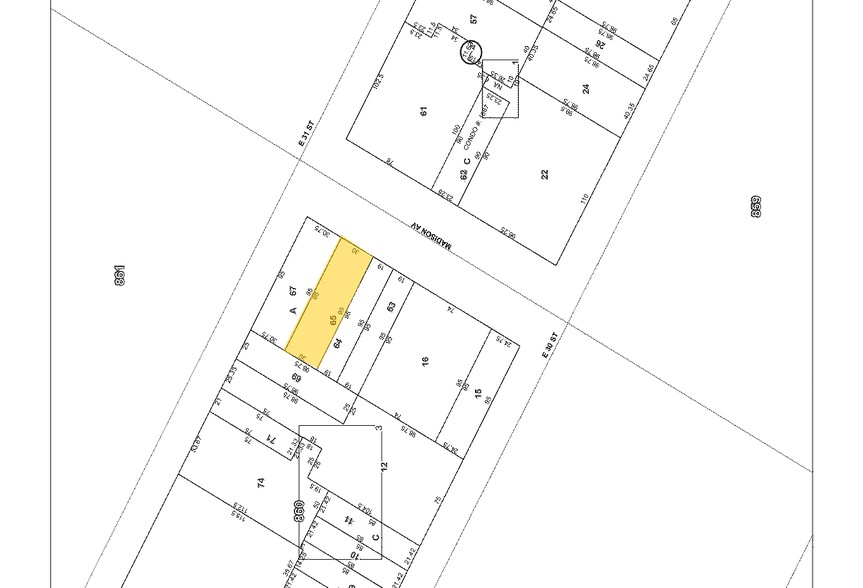 130 Madison Ave, New York, NY for sale - Plat Map - Image 2 of 10