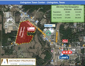 US 190, Livingston, TX for sale Aerial- Image 1 of 5