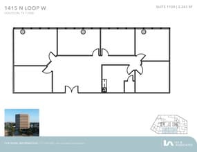 1415 North Loop W, Houston, TX to rent Floor Plan- Image 1 of 2