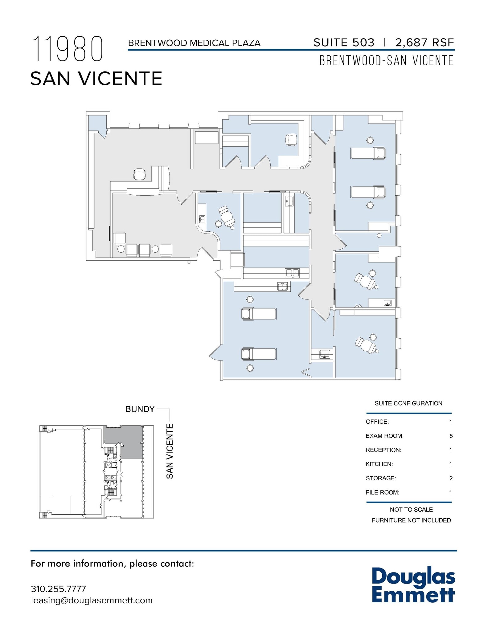 11980 San Vicente Blvd, Los Angeles, CA to rent Floor Plan- Image 1 of 1