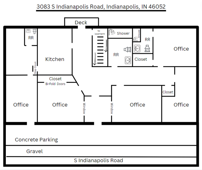 3083 S Indianapolis Rd, Lebanon, IN for rent - Floor Plan - Image 2 of 4