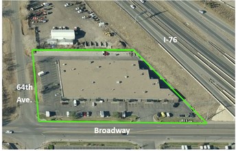 6401 Broadway, Denver, CO - AERIAL  map view