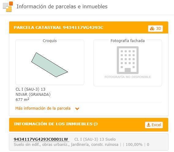 Land in Nívar, Granada for sale - Site Plan - Image 3 of 3