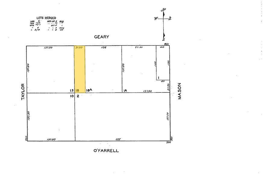 459 Geary St, San Francisco, CA for rent - Plat Map - Image 2 of 2